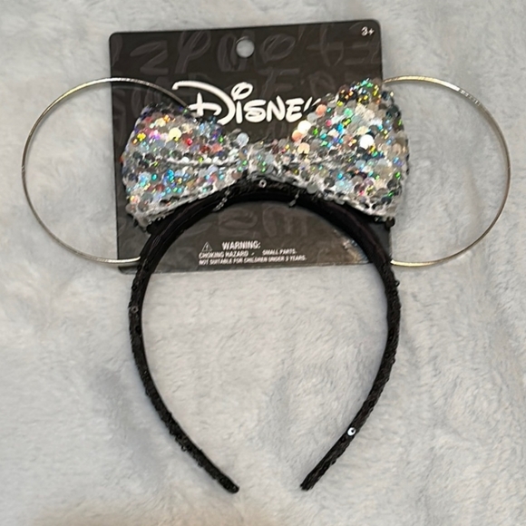 Disney Glittering Minnie Mouse Ears Headband ALDI - Picture 2 of 3